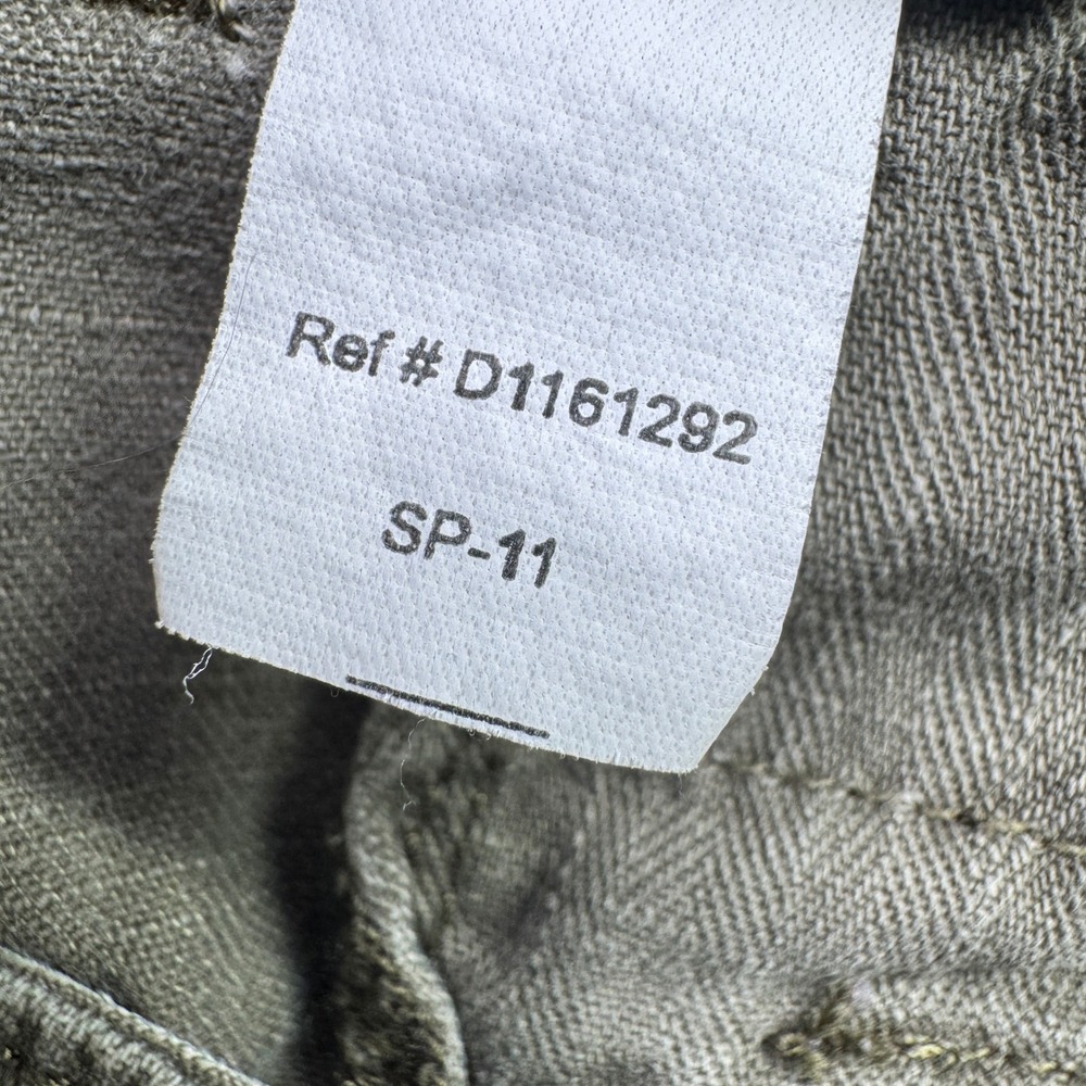 Eddie Bauer Cargo Shorts Women 16 Olive Green Cotton Hiking Outdoor Trail Pocket - Picture 9 of 11